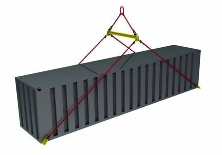 Траверса ТрК8-30 т 2.5 м для контейнеров 40F (линейная, подъём за края), в сборе